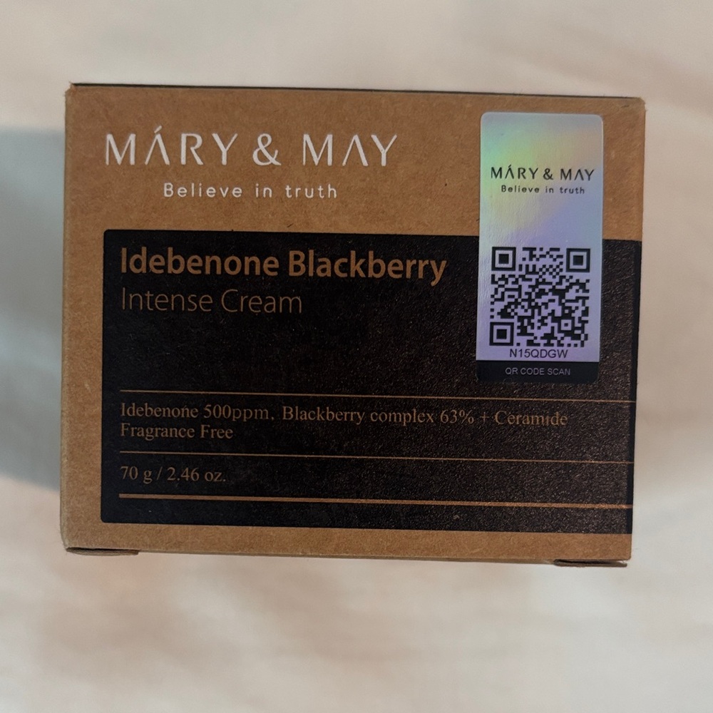 Idebenone Blackberry Intense Cream new